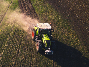 Tractor from above